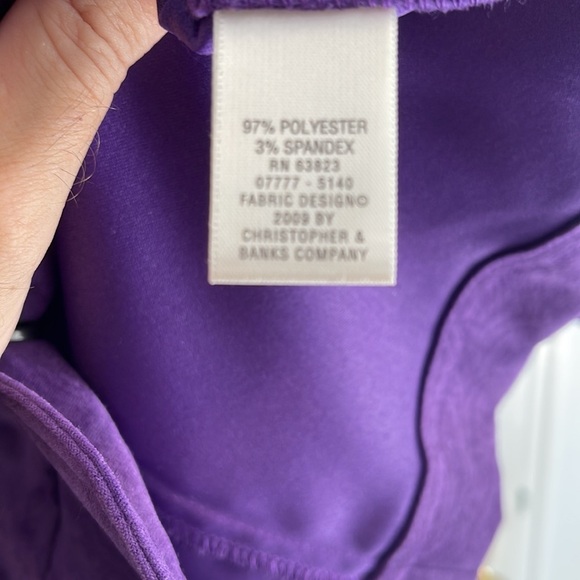 Christopher+ banks women’s suede-like jacket - Picture 6 of 7